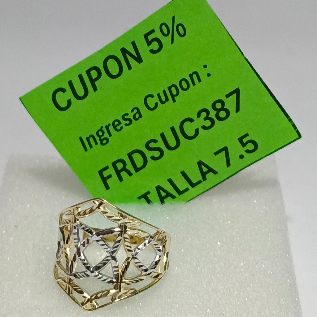 ANILLOS CON ESTRELLA CELTA 14K TALLA 7.5 2.3 GR (NUEVO)