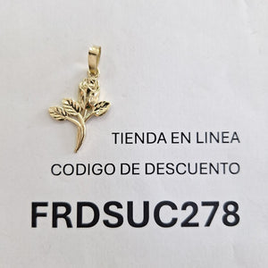 DIJE ROSA 10K 1.4 GR (NUEVO)