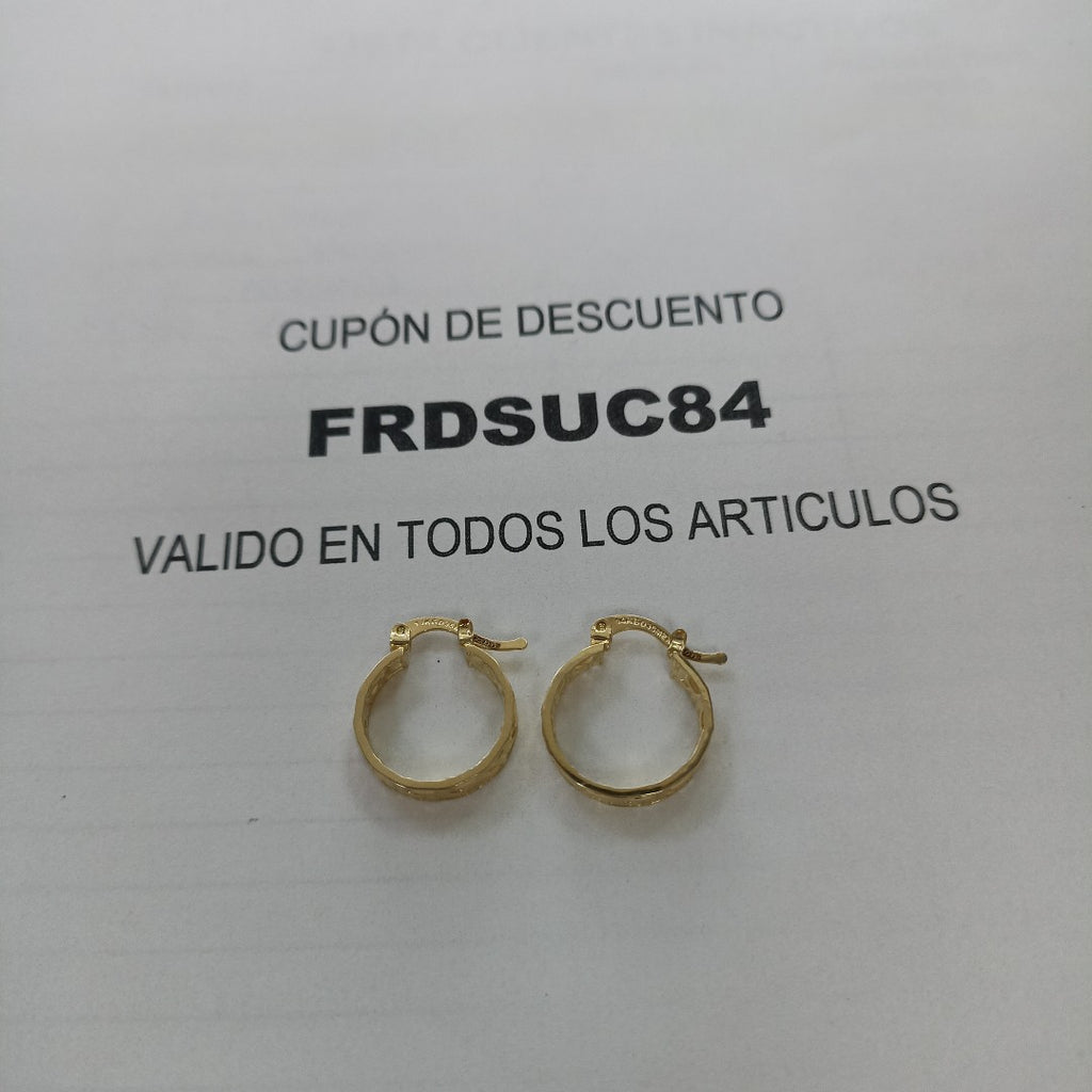 ARETES ARRACADAS FIG GRECAS 14K 1.8 GR (NUEVO)