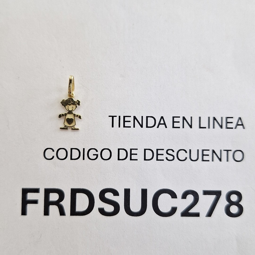 DIJE NIÑA 10K 0.3 GR (NUEVO)
