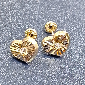 BROQUELES BROQUEL FIG CORAZON C CIRCONIA 14K 0.2603 GR (NUEVO)