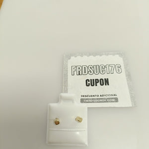 BROQUELES BROQUEL FIG CUBO 14K 0.203 GR (NUEVO)