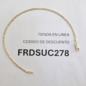 PULSERA BARBADA 14K 21 CM 2.3 GR (NUEVO)