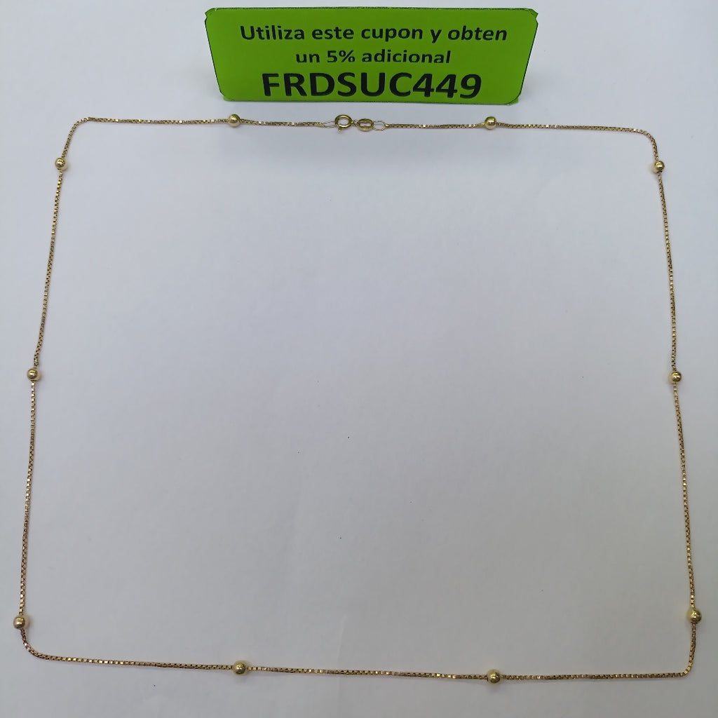 CADENA ORO 14 K 3.1 GRMS (SEMINUEVO)