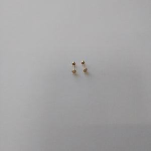 BROQUELES BROQUEL FIG TAPON REDONDO 14K 0.1408 GR (NUEVO)