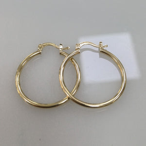ARETES TEJIDO ARRACADAS LISAS 14K 1.5 GR (NUEVO)