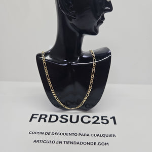 CADENA 3X1 14K 55 CM 5 GR (NUEVO)