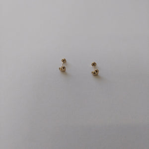 BROQUELES BROQUEL FIG CORAZON LISO 14K 0.1987 GR (NUEVO)