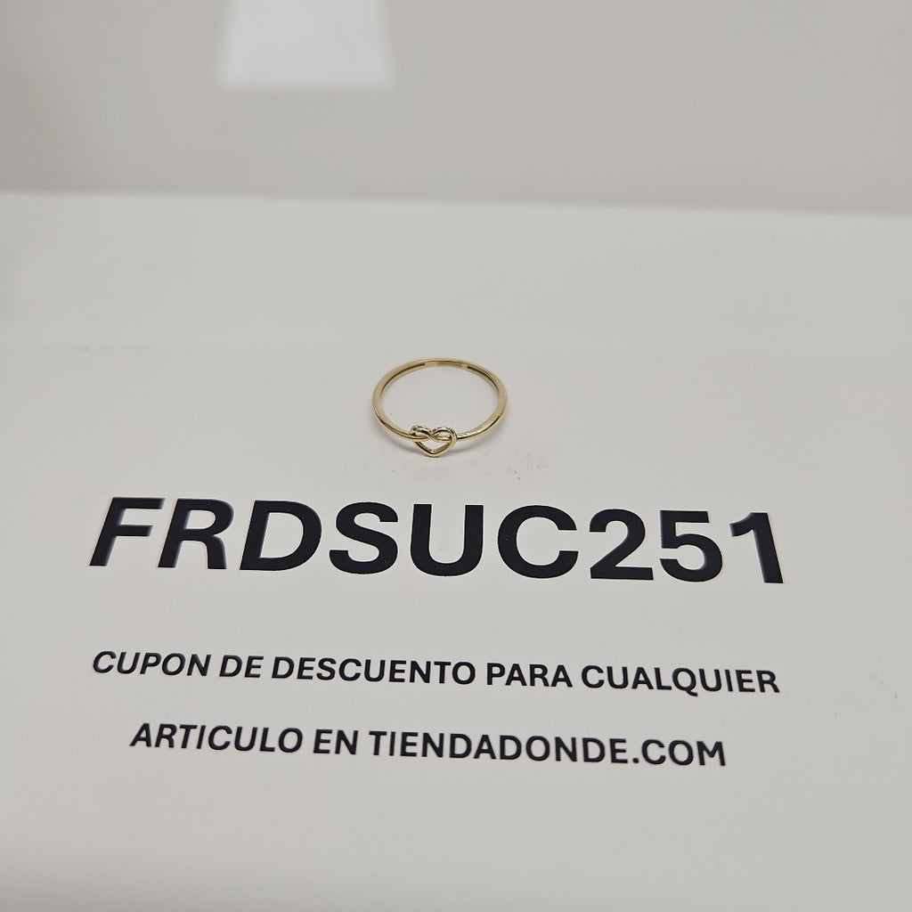 ANILLOS ANILLITO FIG CORAZON 10K TALLA 7 0.8 GR (NUEVO)