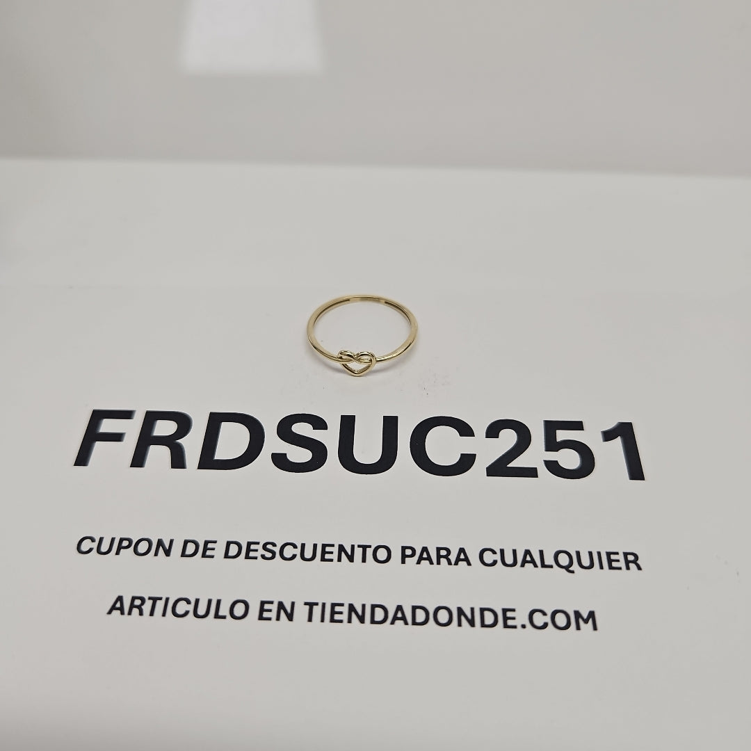 ANILLOS ANILLITO FIG CORAZON 10K TALLA 7 0.8 GR (NUEVO)