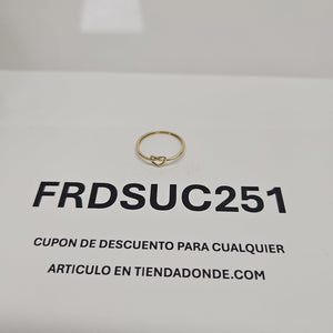 ANILLOS ANILLITO FIG CORAZON 10K TALLA 7 0.8 GR (NUEVO)