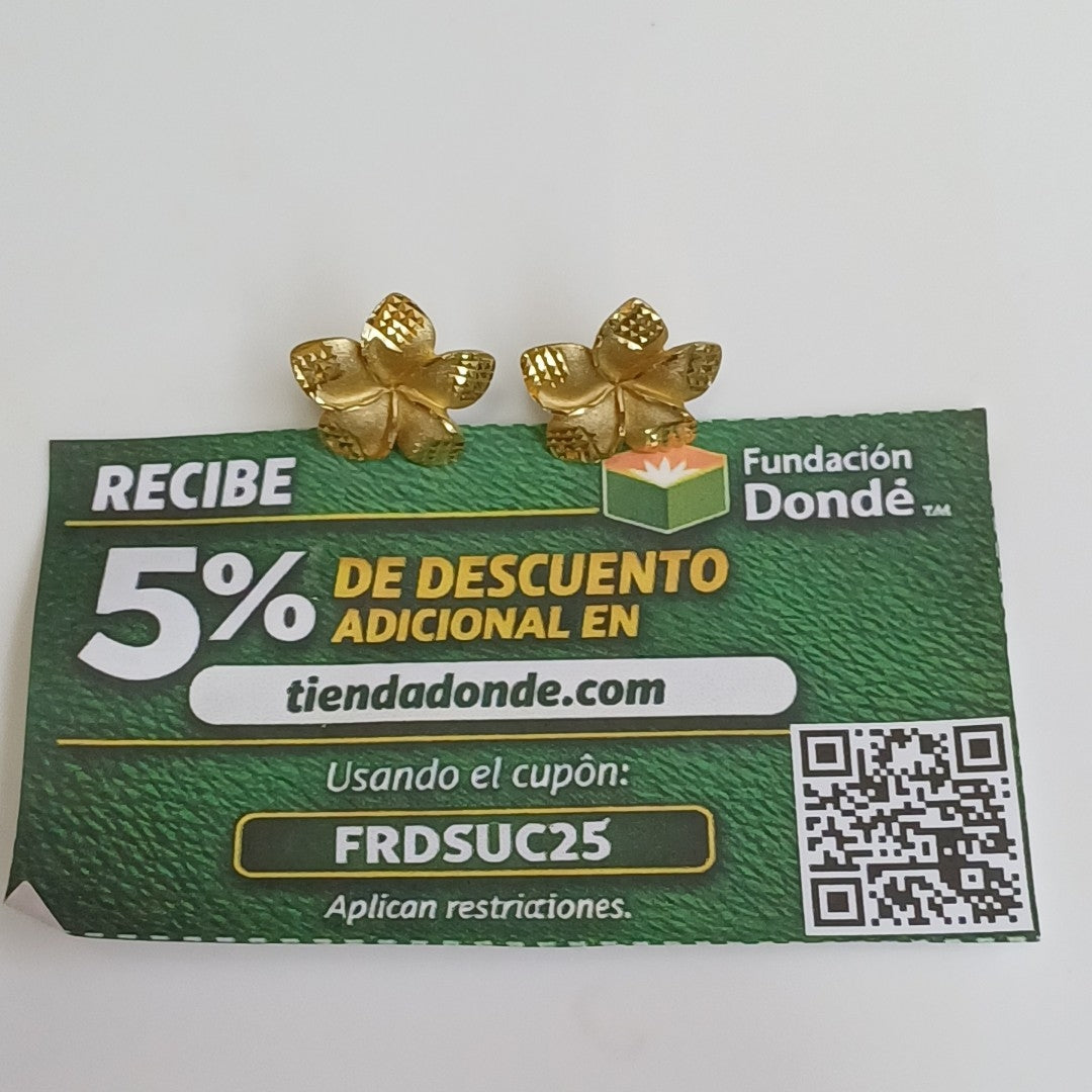 BROQUELES PAR ORO 14 K 4.4 GRMS (SEMINUEVO)