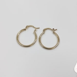 ARETES TEJIDO ARRACADAS LISAS 14K 1.1 GR (NUEVO)
