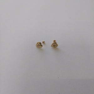 BROQUELES BROQUEL FIG CORAZON C CIRCONIA 14K 0.2614 GR (NUEVO)