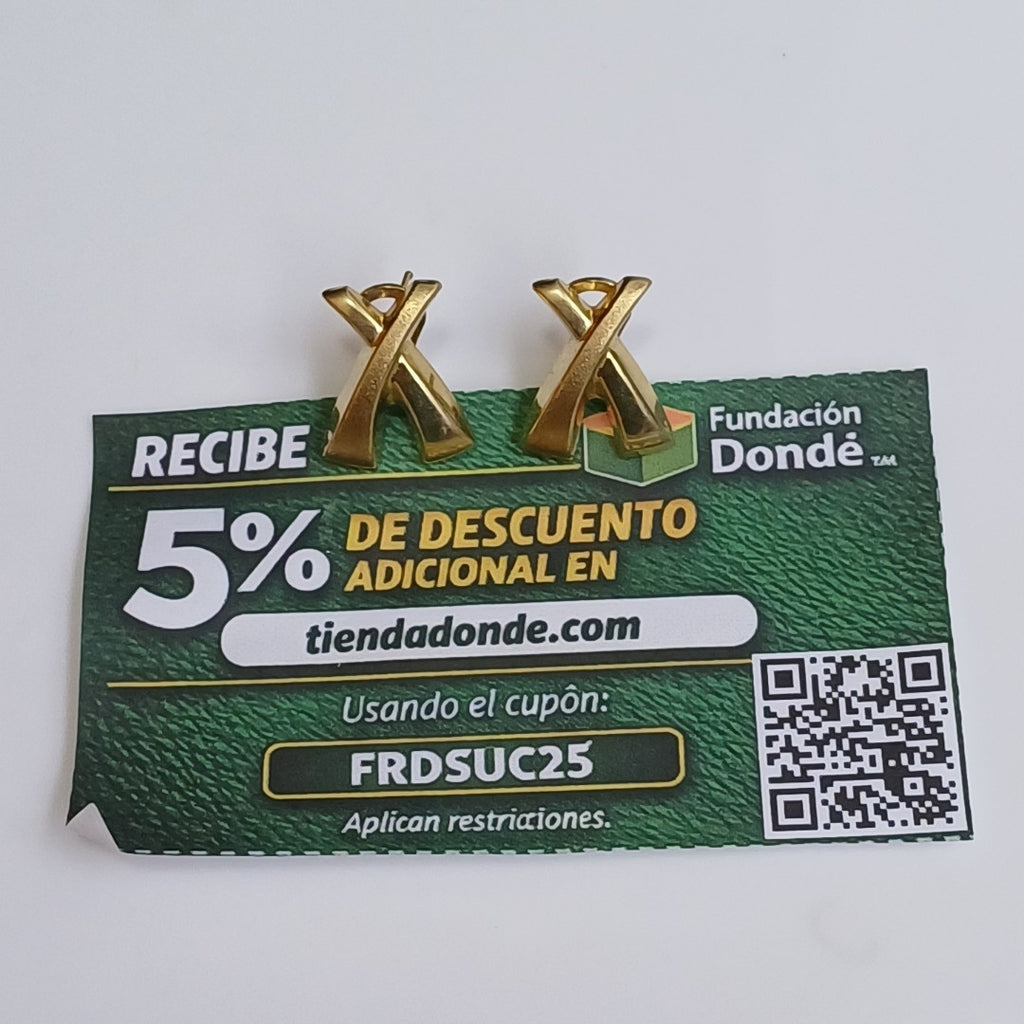 BROQUELES PAR ORO 14 K 4.8 GRMS (SEMINUEVO)