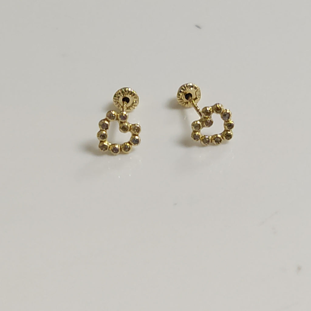BROQUELES BROQUEL FIG CORAZON 14K 0.23 GR (NUEVO)