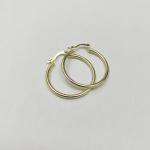 ARETES TEJIDO ARRACADAS LISAS 14K 1.5 GR (NUEVO)