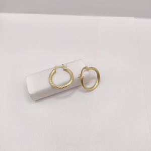 ARETES TEJIDO ARRACADAS ASTRIADAS 14K 2.8 GR (NUEVO)