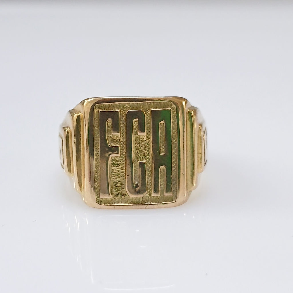 ANILLO CONMEMORATIVO ORO 14 K 20.9 GRMS (SEMINUEVO)