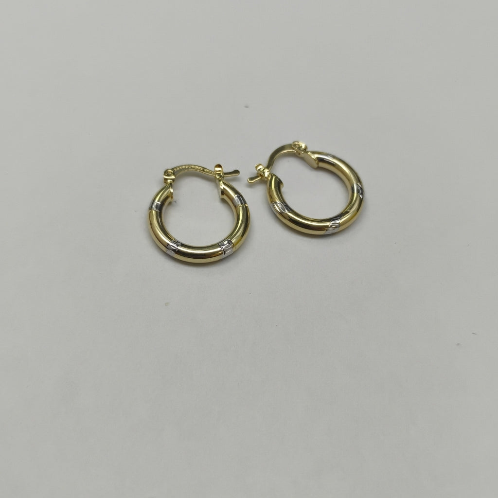 ARETES ARRACADAS COMBINADAS 14K 1.6 GR (NUEVO)