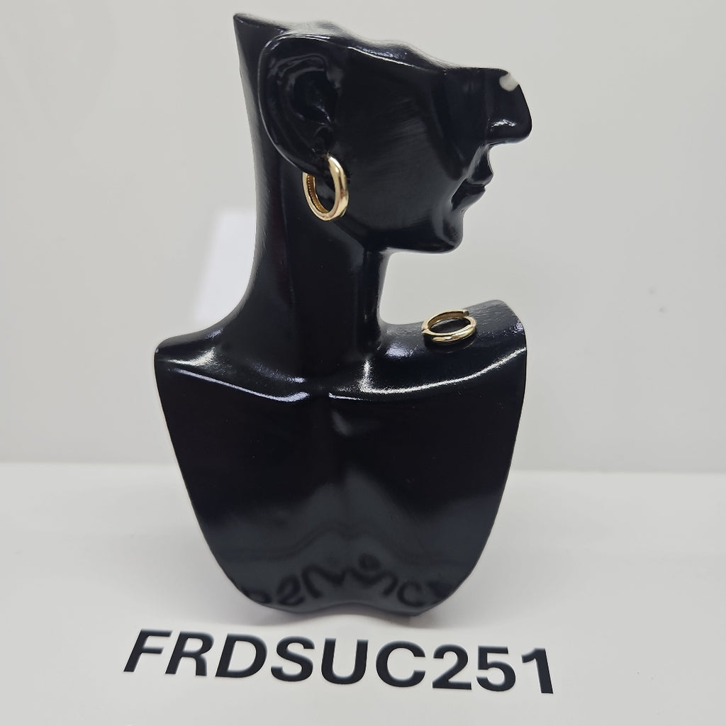 ARETES ARRACADAS LISAS 10K 1.2 GR (NUEVO)