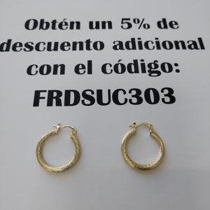 ARETES TEJIDO ARRACADAS ASTRIADAS 14K 2.8 GR (NUEVO)