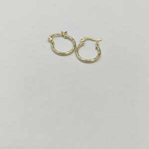 ARETES ARRACADAS ESTRIADAS 14K 1.4 GR (NUEVO)