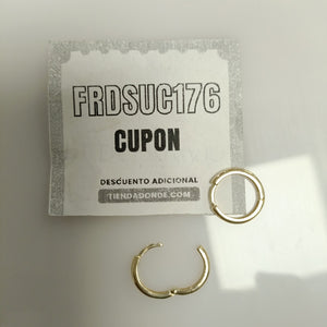 ARETES HUGGIES LISAS 14K 1.5 GR (NUEVO)