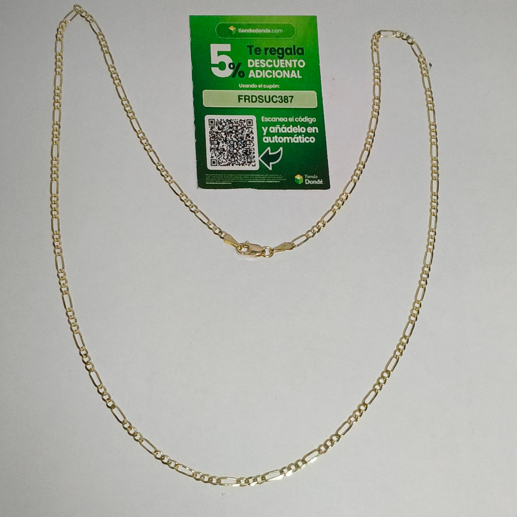 CADENA 3X1 14K 55 CM 4.9 GR (NUEVO)