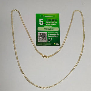 CADENA BARBADA 14K 55 CM 5.2 GR (NUEVO)