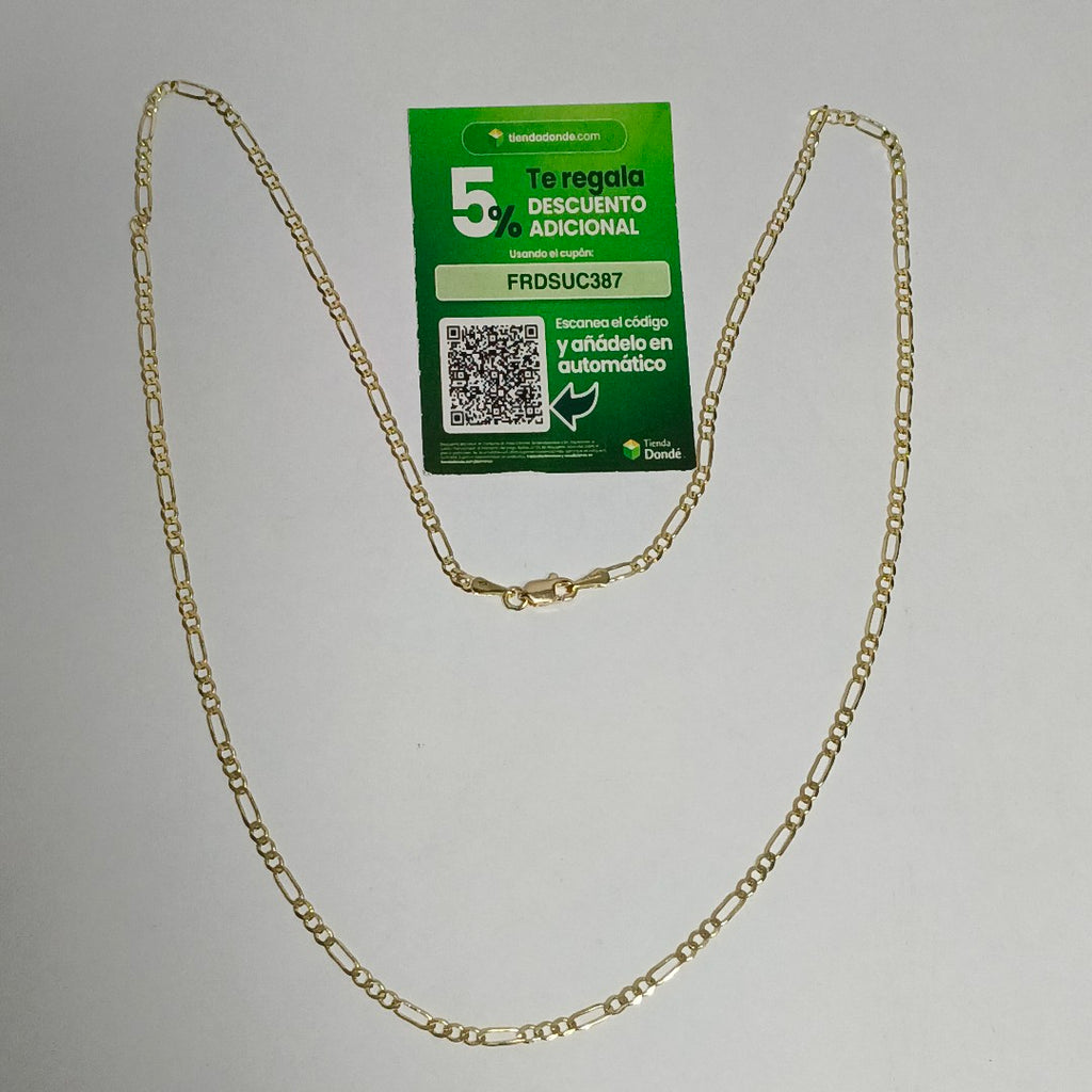 CADENA 3X1 14K 55 CM 5 GR (NUEVO)