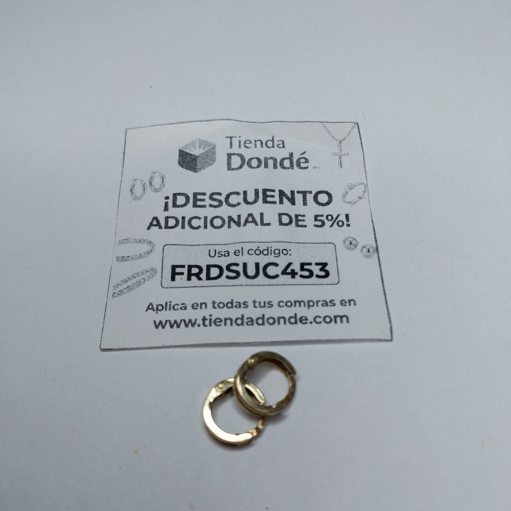 ARETES PAR ORO 10 K 0,80 GRMS (SEMINUEVO)