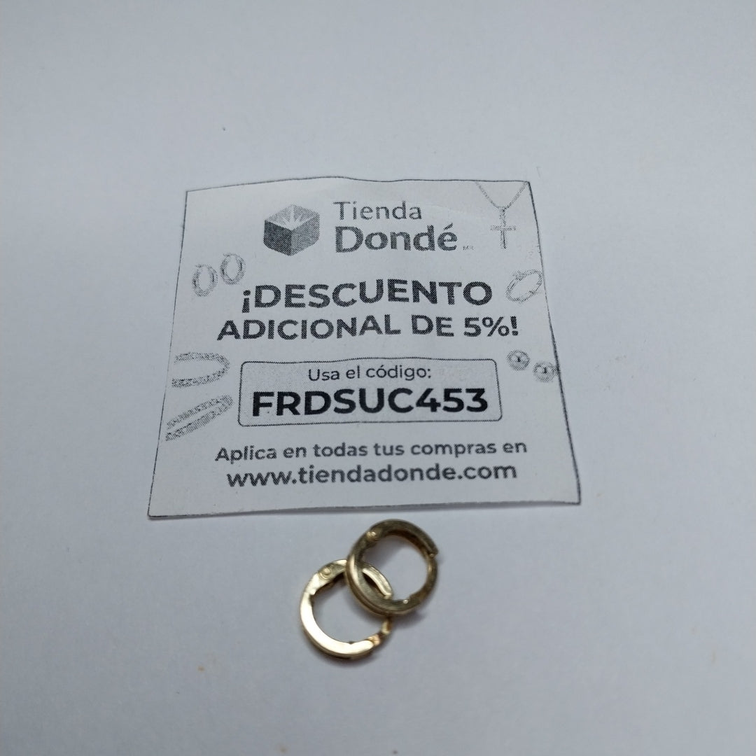 ARETES PAR ORO 10 K 0,80 GRMS (SEMINUEVO)