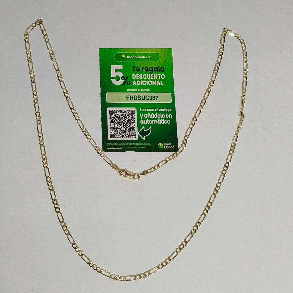 CADENA 3X1 14K 55 CM 4.9 GR (NUEVO)