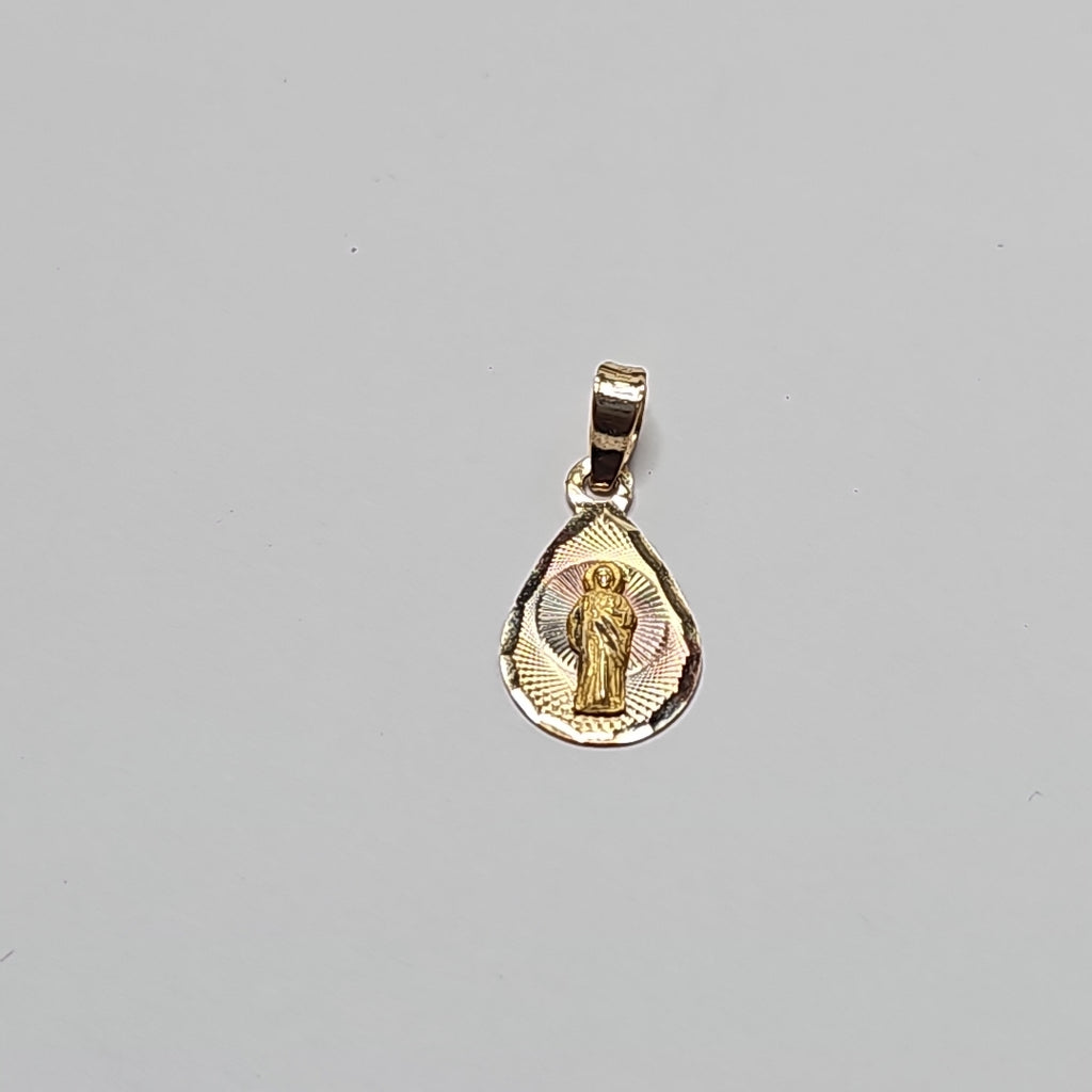 MEDALLA RELIGIOSA ORO COMBINADO 14 K 0,80 GRMS (SEMINUEVO)