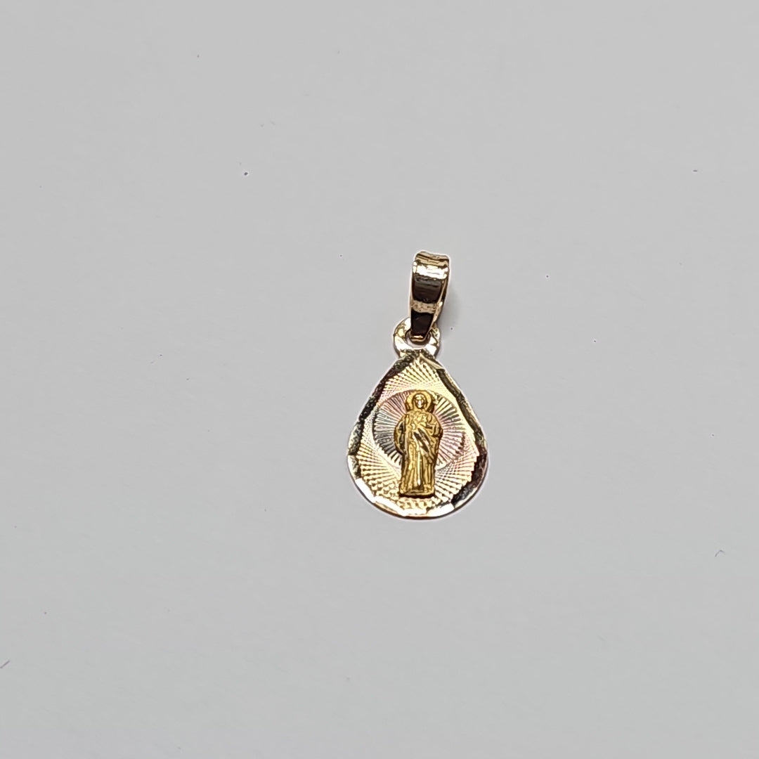 MEDALLA RELIGIOSA ORO COMBINADO 14 K 0,80 GRMS (SEMINUEVO)