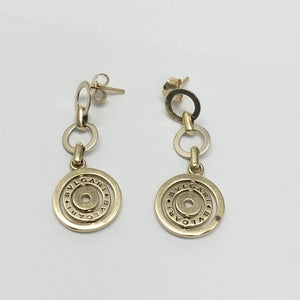 BROQUELES PAR ORO 14 K 7,60 GRMS (SEMINUEVO)
