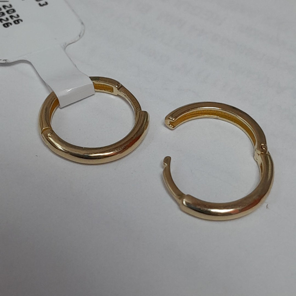 ARETES HUGGIES LISAS 14K 1.5 GR (NUEVO)