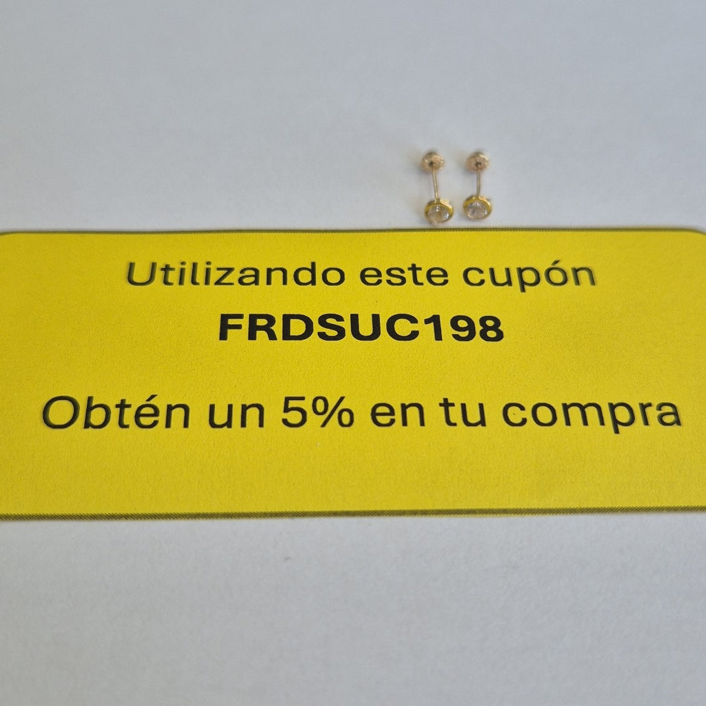 BROQUELES BROQUEL C CIRCONIA 14K 0.1501 GR (NUEVO)