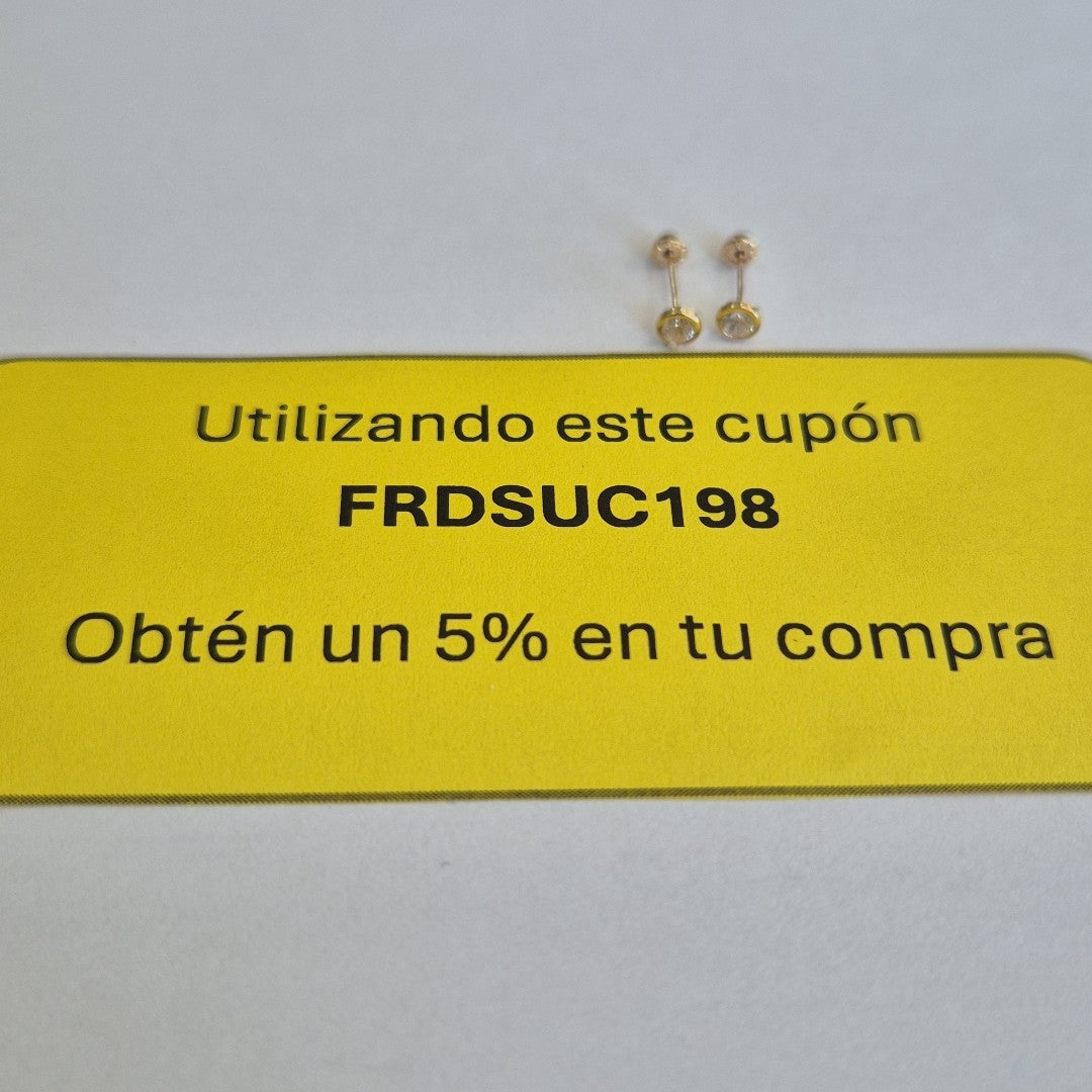 BROQUELES BROQUEL C CIRCONIA 14K 0.1501 GR (NUEVO)