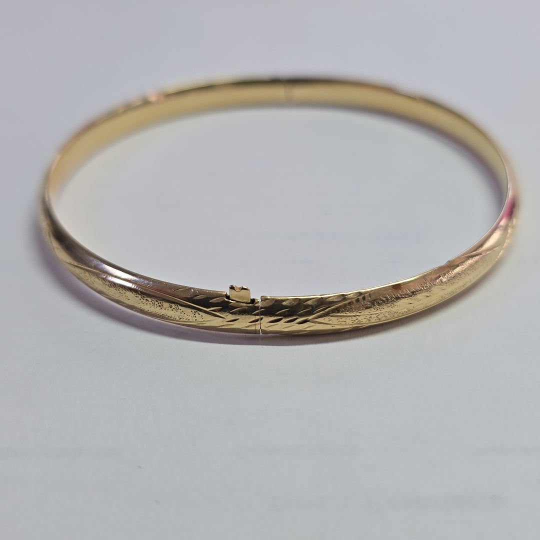 PULSERA RIGIDA ORO 14 K 5,00 GRMS (SEMINUEVO)
