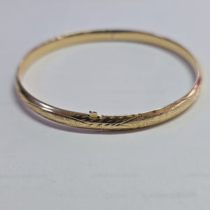 PULSERA RIGIDA ORO 14 K 5,00 GRMS (SEMINUEVO)