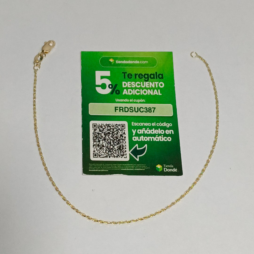 PULSERA TORZAL 14K 21 CM 1.4 GR (NUEVO)