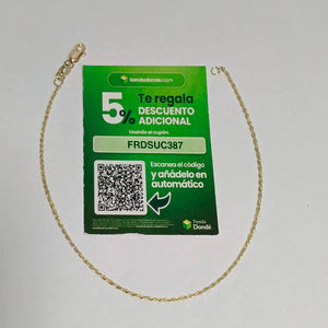 PULSERA TORZAL 14K 21 CM 1.4 GR (NUEVO)