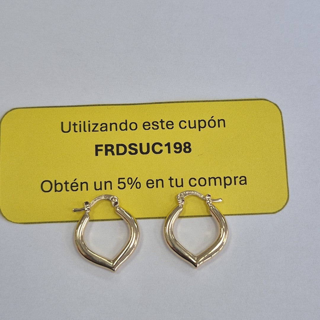 ARETES ARRACADAS 14K 2 GR (NUEVO)