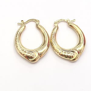 ARETES ARRACADAS ENTRELAZADAS 14K 2.6 GR (NUEVO)