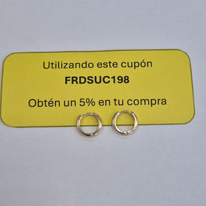 ARETES ARRACADAS LISAS 10K 1.3 GR (NUEVO)