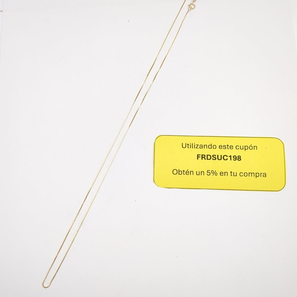 CADENA VENECIANO 14K 55 CM 1.8 GR (NUEVO)