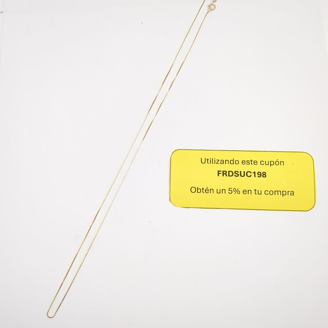 CADENA VENECIANO 14K 55 CM 1.8 GR (NUEVO)