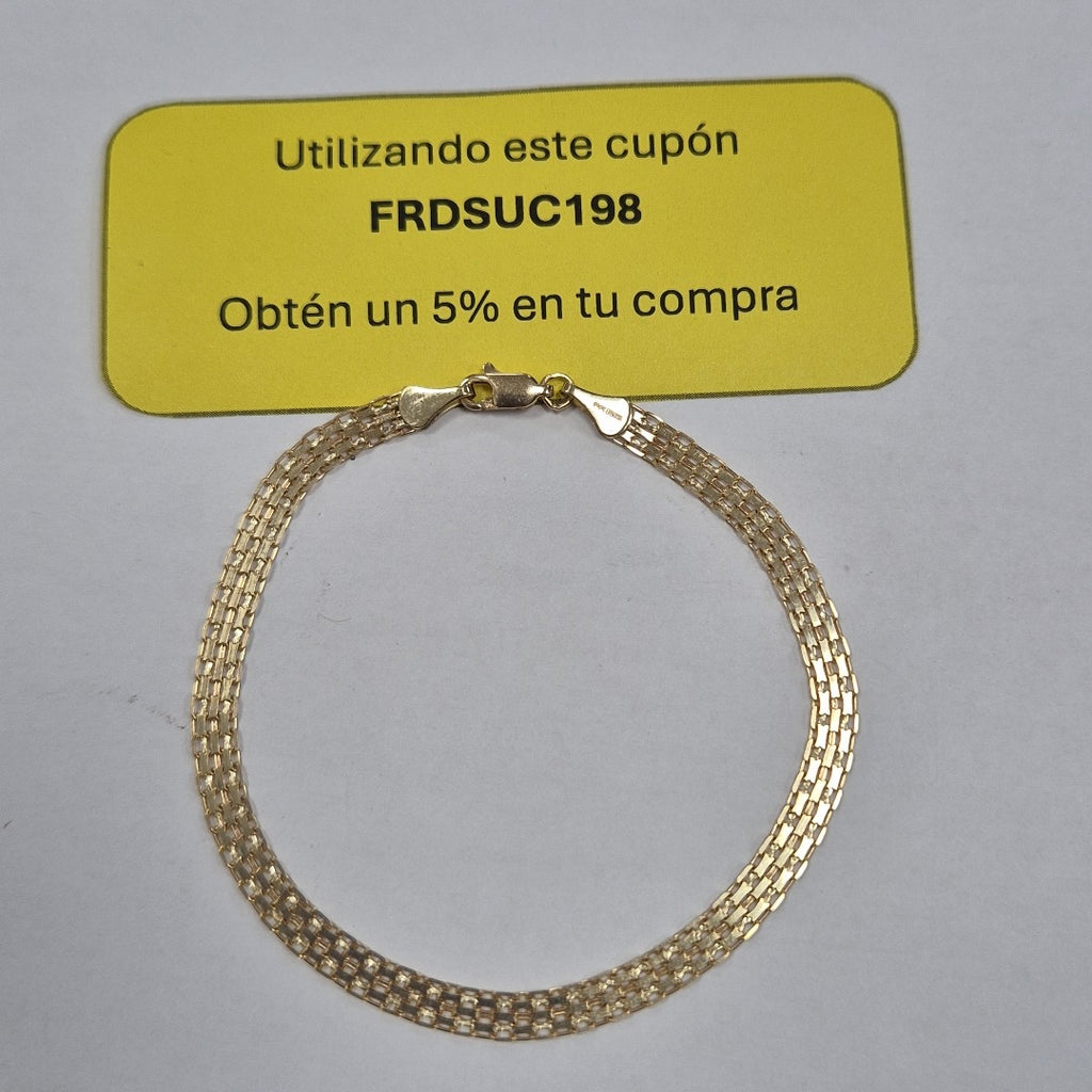 PULSERA ESPECIAL 10K 21 CM 4.4 GR (NUEVO)